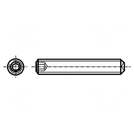 Şurub M3x4 0,5 fără cap imbus HEX 1,5mm oţel DIN 916 | Electronic-mag.ro | Componente Electronice