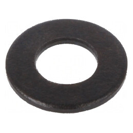 Şaibă rotundă M4 D9mm h0,8mm oţel finisat negru | Electronic-mag.ro | Componente Electronice