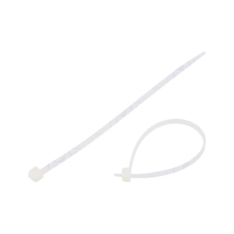 Colier de strângere poliamidă 140mm 80N naturală | Electronic-mag.ro | Componente Electronice