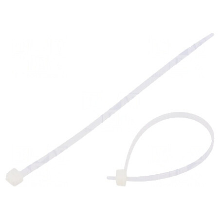 Colier de strângere poliamidă 140mm 80N naturală | Electronic-mag.ro | Componente Electronice
