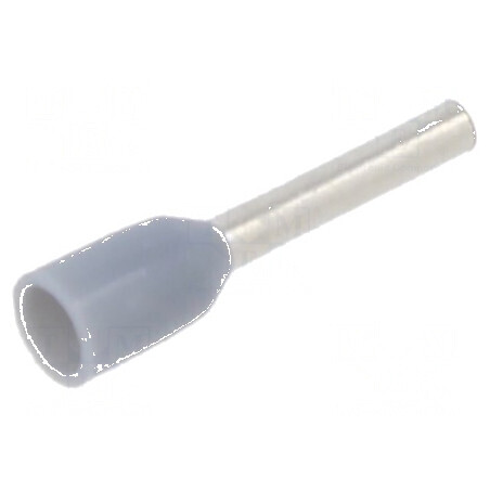 Vârf tub de capăt izolat cupru 0,14mm2 6mm gri | Electronic-mag.ro | Componente Electronice