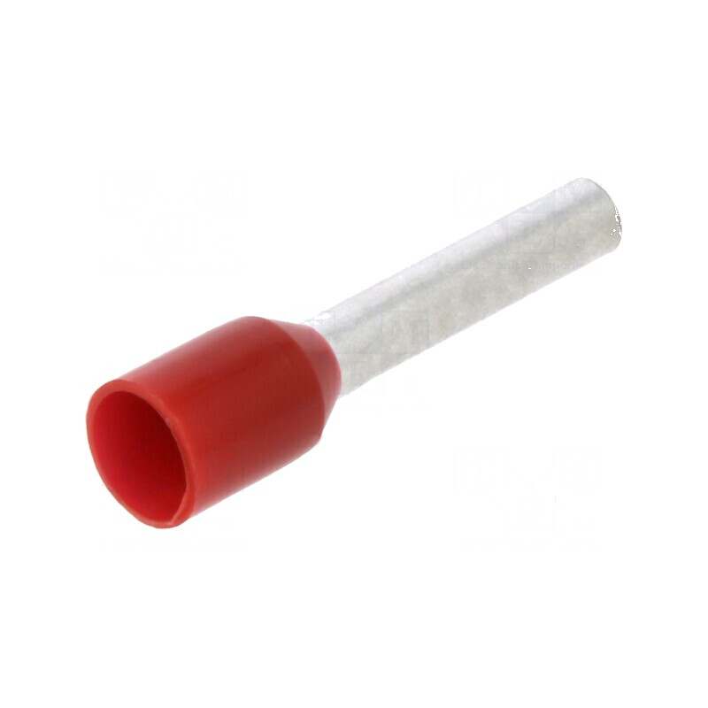 Vârf tub de capăt izolată cupru 1,5mm² 10mm cositorit roşu | Electronic-mag.ro | Componente Electronice Vârf tub de capăt izolată cupru 1,5mm² 10mm cositorit roşu | Electronic-mag.ro | Componente Electronice
