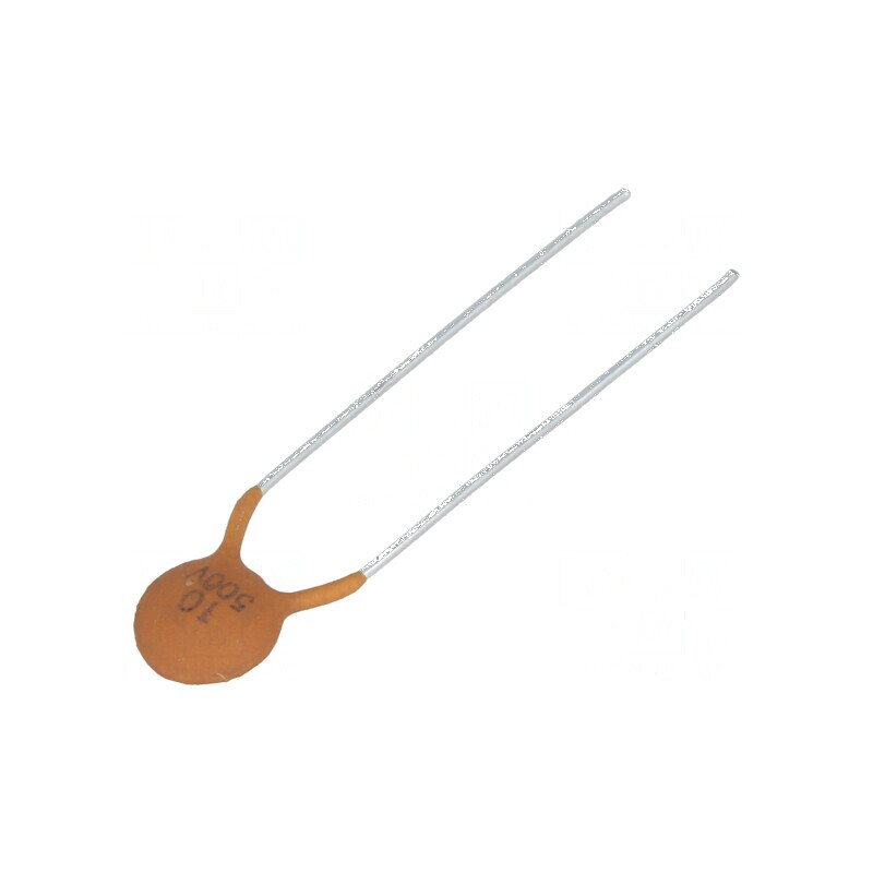 Condensator ceramic 10pF 500V C0G (NP0) ±10% THT 5mm | Electronic-mag.ro | Componente Electronice