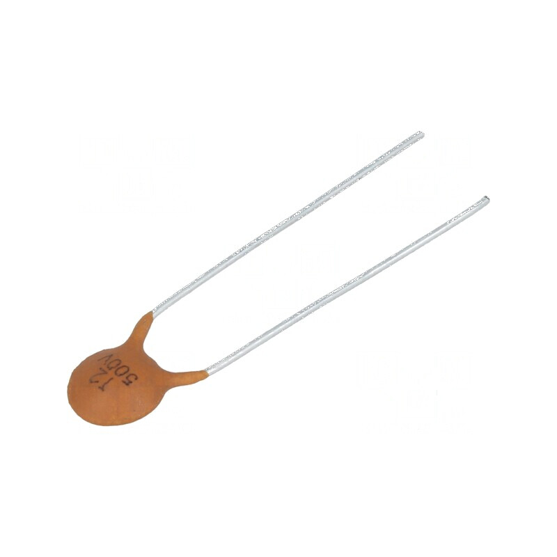 Condensator ceramic 12pF 500V C0G (NP0) ±10% THT 5mm | Electronic-mag.ro | Componente Electronice