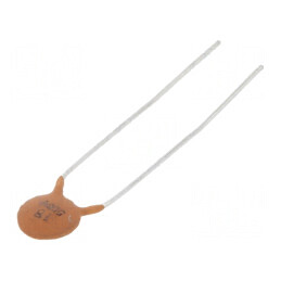 Condensator ceramic 18pF 500V C0G (NP0) ±10% THT 5mm | Electronic-mag.ro | Componente Electronice