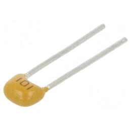 Condensator ceramic 100pF 50V C0G ±5% THT 2,54mm | Electronic-mag.ro | Componente Electronice