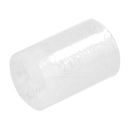 Bucșă de distanțare LED 5mm - naturală, Lungime 7mm | Electronic-mag.ro | Componente Electronice