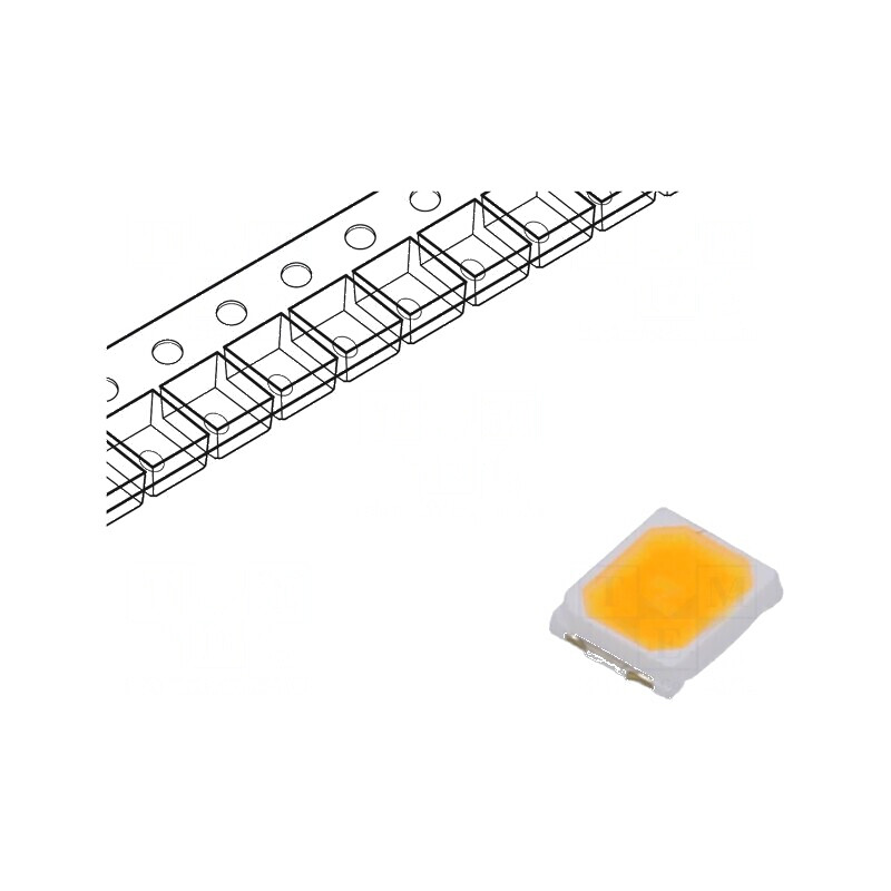LED alb cald 2800-3100K 105-115lm 120° 150mA 5,6-6,8VDC SMD | Electronic-mag.ro | Componente Electronice LED alb cald 2800-3100K 105-115lm 120° 150mA 5,6-6,8VDC SMD | Electronic-mag.ro | Componente Electronice