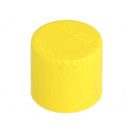 Cap de protecție galben Ø25mm H23,5mm LDPE rotund | Electronic-mag.ro | Componente Electronice