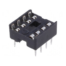 Soclu DIP8 7,62mm THT pentru Circuite Integrate Raster 2,54mm | Electronic-mag.ro | Componente Electronice