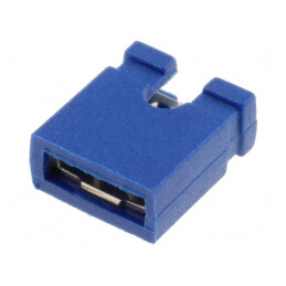 Conector şiruri pini jumper mamă deschis 2,54mm 1x2 albastră | Electronic-mag.ro | Componente Electronice