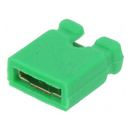 Conector jumper mamă 1x2 2,54mm verde | Electronic-mag.ro | Componente Electronice