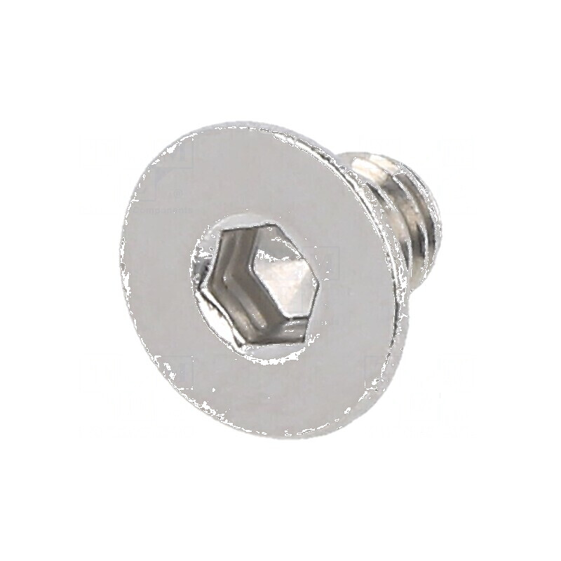 Şurub M4x6 Cap îngropat imbus HEX 2,5mm DIN 7991 | Electronic-mag.ro | Componente Electronice