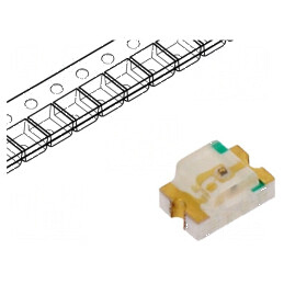LED SMD 0805 galben-verde 20-40mcd 2x1,25x1,1mm 120° 20mA | Electronic-mag.ro | Componente Electronice