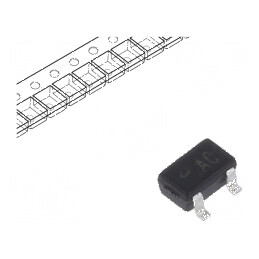 Tranzistor PNP bipolar BRT 50V 0,1A 200mW SOT323 | Electronic-mag.ro | Componente Electronice