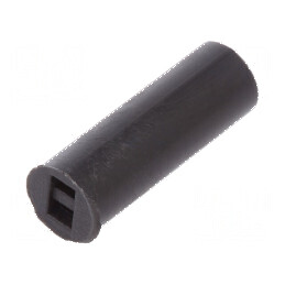 Bucșă de distanțare LED 5mm x 15mm neagră UL94V-2 | Electronic-mag.ro | Componente Electronice