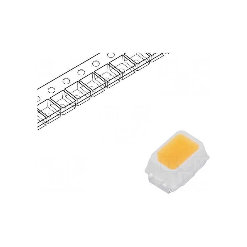 LED SMD 2014 Mini PLCC2 Alb Cald 4-8lm 2650-2800K 120° | Electronic-mag.ro | Componente Electronice