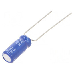 Condensator electrolitic THT 47uF 35VDC Ø5x11mm ±20% 2000h | Electronic-mag.ro | Componente Electronice