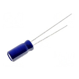 Condensator electrolitic THT 22uF 25VDC Ø5x11mm 2mm Raster | Electronic-mag.ro | Componente Electronice