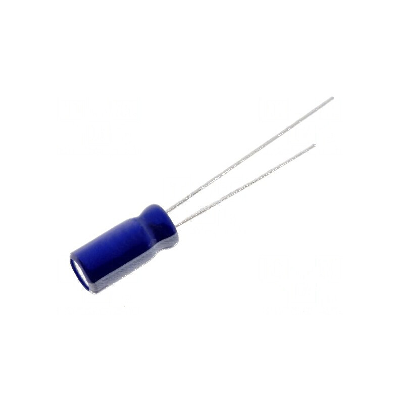 Condensator electrolitic THT 22uF 25VDC Ø5x11mm 2mm Raster | Electronic-mag.ro | Componente Electronice