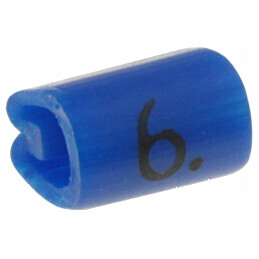 Markere Marcaj PVC Albastru 6 2÷3,2mm -45÷70°C | Electronic-mag.ro | Componente Electronice