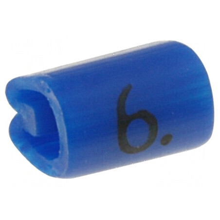 Markere Marcaj PVC Albastru 6 2÷3,2mm -45÷70°C | Electronic-mag.ro | Componente Electronice