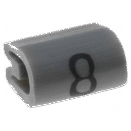 Markere Marcaj PVC gri 8 2÷3,2mm 45÷70°C | Electronic-mag.ro | Componente Electronice