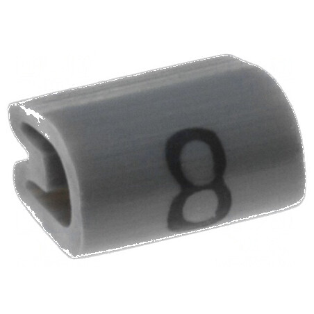 Markere Marcaj PVC gri 8 2÷3,2mm 45÷70°C | Electronic-mag.ro | Componente Electronice