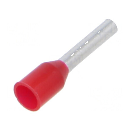 Vârf tub de capăt izolată cupru 1mm² 8mm cositorit crimpat | Electronic-mag.ro | Componente Electronice