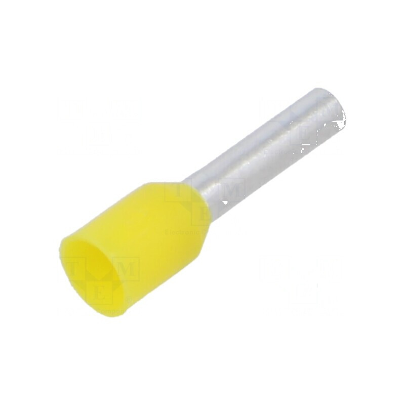Vârf tub capăt izolat cupru 1,5mm² 8mm cositorit crimpat | Electronic-mag.ro | Componente Electronice