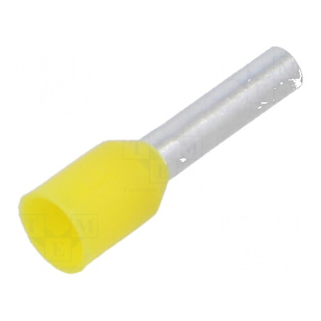 Vârf tub capăt izolat cupru 1,5mm² 8mm cositorit crimpat | Electronic-mag.ro | Componente Electronice