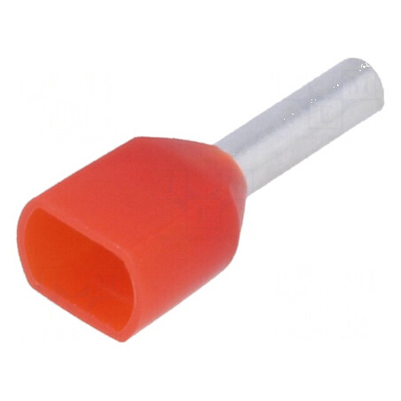 Vârf tub de capăt izolată dublă cupru 1mm² 8mm PVC | Electronic-mag.ro | Componente Electronice