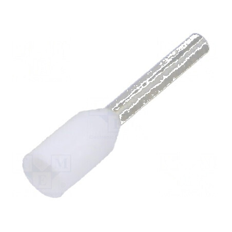 Vârf tub de capăt izolată cupru 0,5mm² 8mm cositorit crimpat | Electronic-mag.ro | Componente Electronice