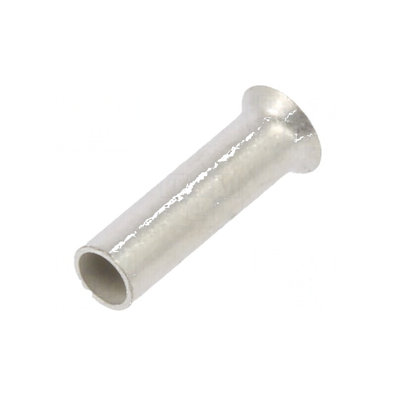 Vârf tub de capăt neizolat 0,75mm² 6mm cositorit crimpat | Electronic-mag.ro | Componente Electronice