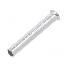 Vârf tub de capăt neizolat 0,5mm² 10mm cositorit crimpat | Electronic-mag.ro | Componente Electronice