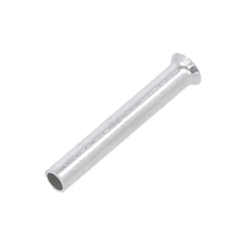 Vârf tub de capăt neizolat 0,5mm² 10mm cositorit crimpat | Electronic-mag.ro | Componente Electronice