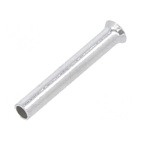 Vârf tub de capăt neizolat 0,5mm² 10mm cositorit crimpat | Electronic-mag.ro | Componente Electronice