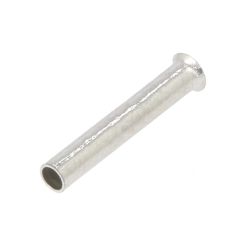 Vârf tub de capăt neizolat 0,75mm² 10mm cositorit crimpat | Electronic-mag.ro | Componente Electronice