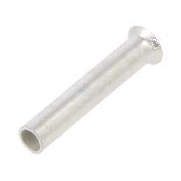 Vârf tub de capăt neizolat 0,5mm2 8mm cositorit crimpat | Electronic-mag.ro | Componente Electronice