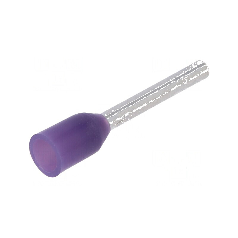 Vârf tub capăt izolată cupru 0,25mm² 8mm violet cositorit | Electronic-mag.ro | Componente Electronice