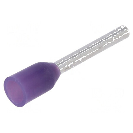 Vârf tub capăt izolată cupru 0,25mm² 8mm violet cositorit | Electronic-mag.ro | Componente Electronice