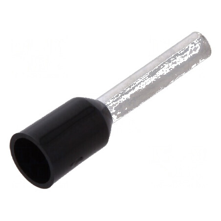 Vârf tub de capăt izolată cupru 1,5mm2 10mm cositorit neagră | Electronic-mag.ro | Componente Electronice