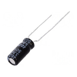 Condensator electrolitic THT 3,3uF 50VDC Ø5x11mm 5mm Raster | Electronic-mag.ro | Componente Electronice