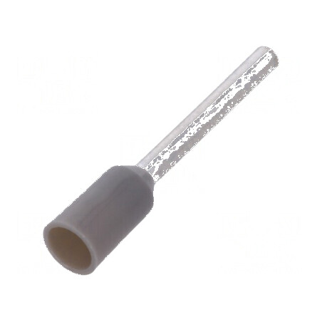 Vârf tub de capăt izolată cupru 0,75mm2 12mm cositorit gri | Electronic-mag.ro | Componente Electronice