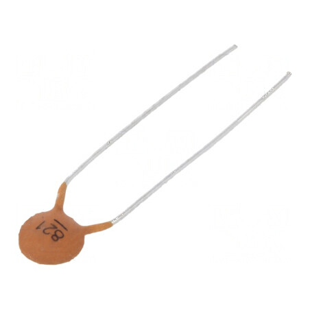 Condensator ceramic 820pF 100V Y5P ±10% THT 5mm | Electronic-mag.ro | Componente Electronice