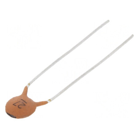 Condensator ceramic 27pF 100V C0G (NP0) ±10% THT 5mm | Electronic-mag.ro | Componente Electronice