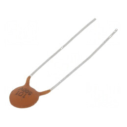 Condensator ceramic 100pF 500V SL ±10% THT 5mm | Electronic-mag.ro | Componente Electronice