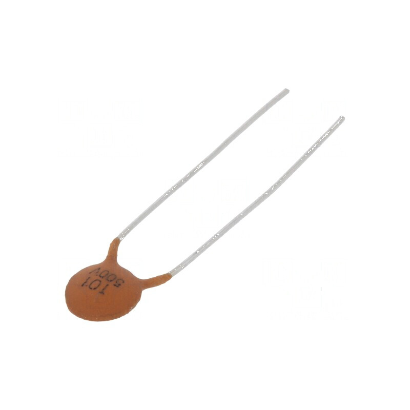 Condensator ceramic 100pF 500V SL ±10% THT 5mm | Electronic-mag.ro | Componente Electronice