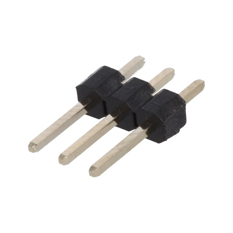 Conector şir pini tată 3 PIN 2,54mm THT | Electronic-mag.ro | Componente Electronice