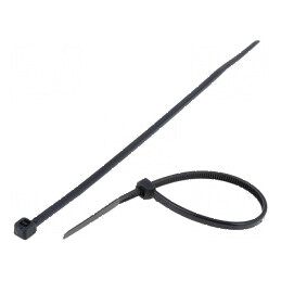 Colier de strângere poliamidă 120mm negru 78,5N | Electronic-mag.ro | Componente Electronice